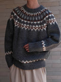 Maglione girocollo vintage da uomo