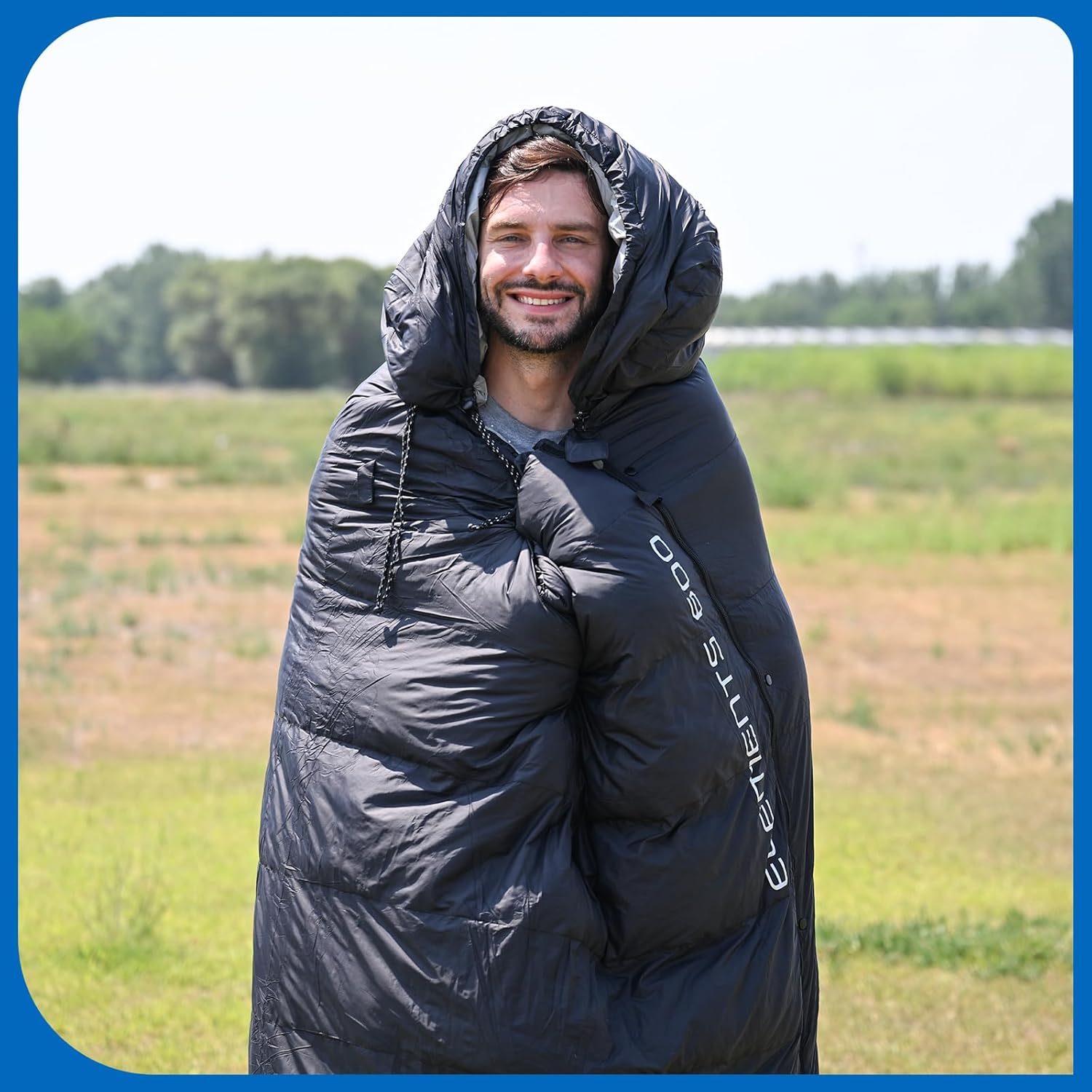 ATEPA Daunenschlafsack Winter Outdoor,Daunenschlafsack, Übergröße Ultraleichter, 3 Jahreszeiten Warm, XXL Leichtgewicht, großartiger Komfort, Ideal für Rucksacktouren Erwachsene Camping, Wandern