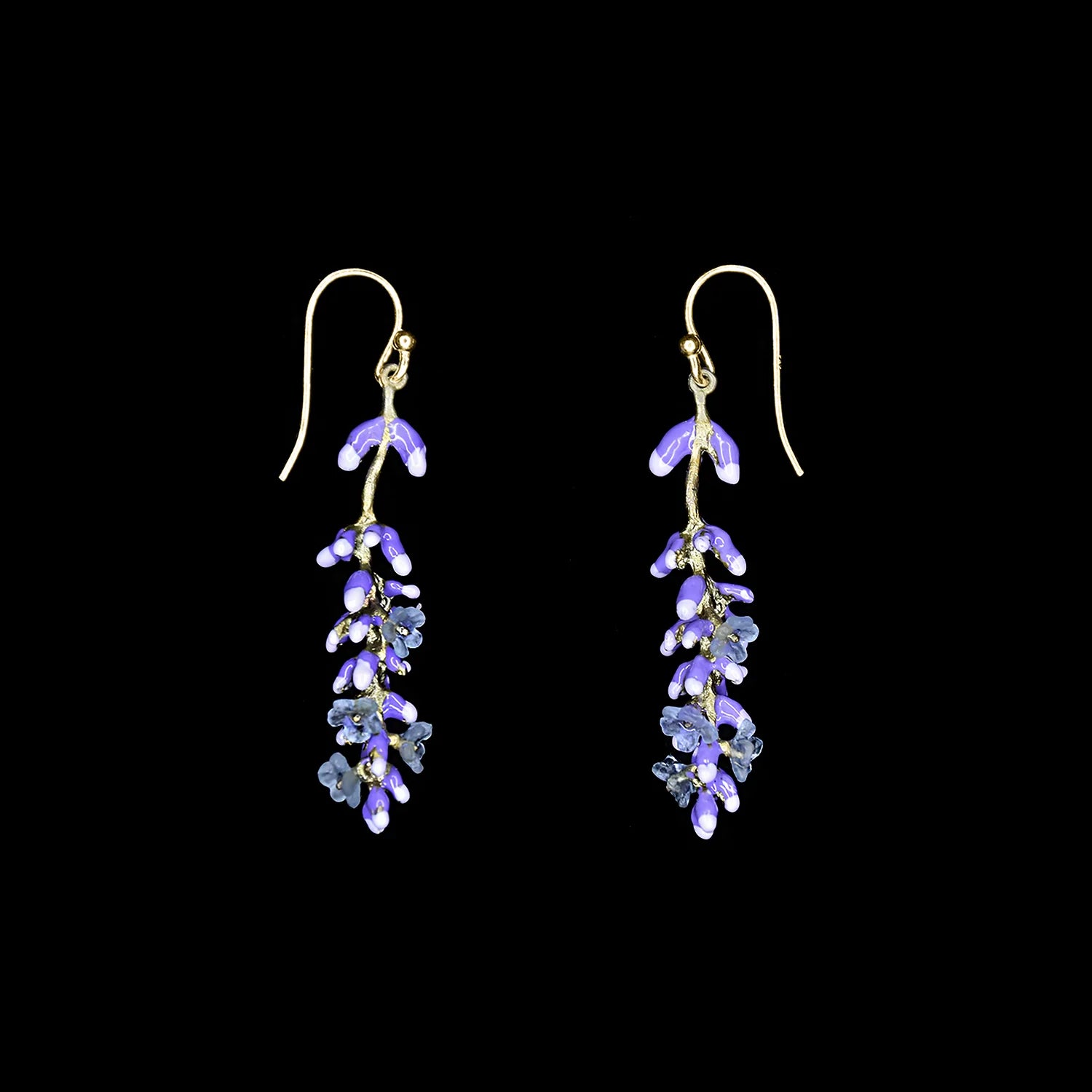 Orecchini lunghi alla lavanda