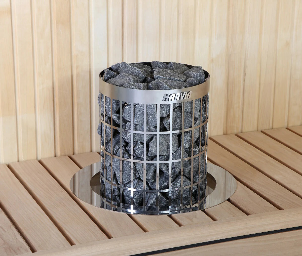 Stufa elettrica per sauna Harvia Cilindro PC70E, 6,8kW, 6-10m, comando separato