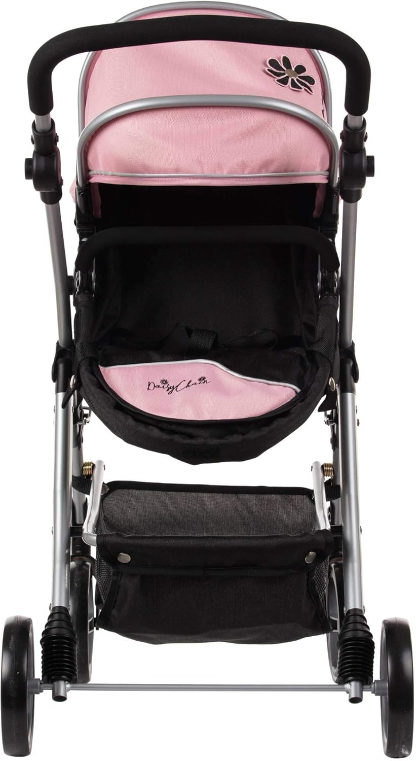 Daisy Chain Connect-5-in-1-Puppenwagen – Empfohlen für Kinder zwischen 4 und 8 Jahren. (Classic Pink)