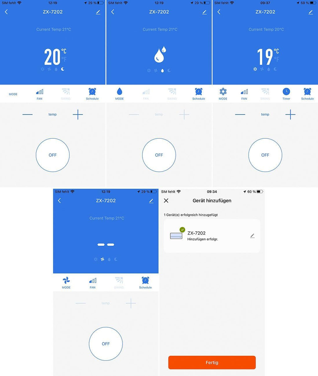 Sichler Haushaltsgeräte Condizionatore mobile: Condizionatore mobile split, funzione deumidificatore, WLAN e App, 5.000 BTU/h (Condizionatore roulotte, Mini condizionatore split, Condizionatore split senza forare)