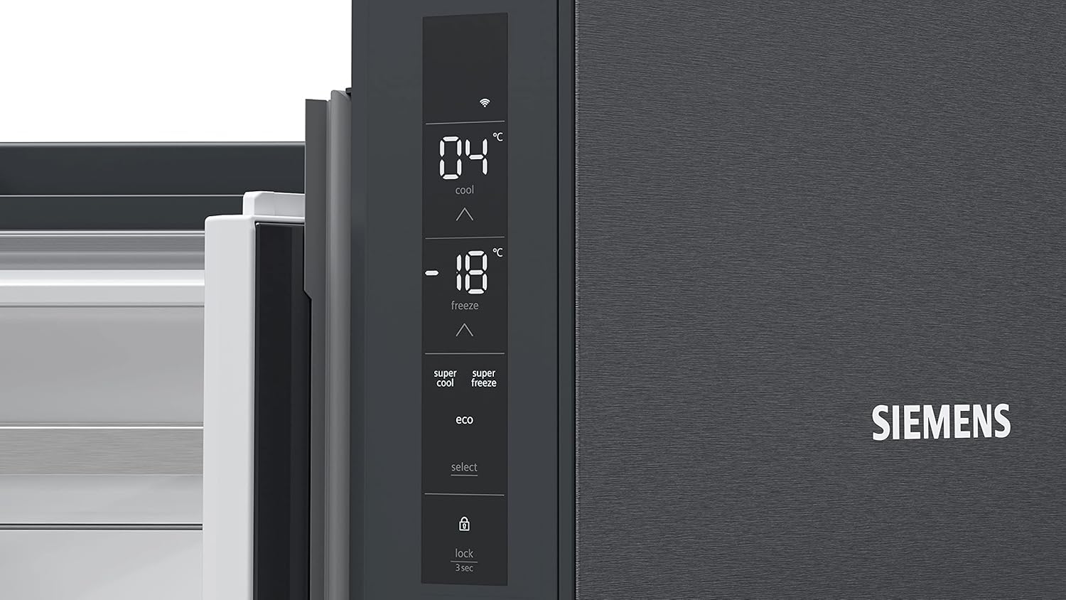 Frigorifero Multic дверный SIEMENS KF96NVPEA iQ300, 183 x 91 cm, 405 L di refrigerazione e 200 L di congelamento, hyperFresh per una freschezza più duratura, noFrost per non sbrinare mai più, superCooling per un raffreddamento più rapido