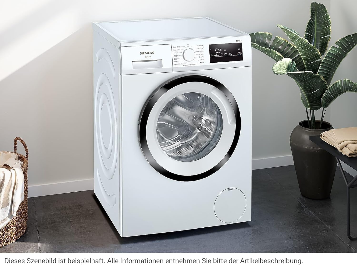 Siemens WG54G106EM iQ500, Waschmaschine 10kg, 1400 U/min, Antiflecken-System, varioSpeed für schneller saubere Wsche, Nachlegefunktion, wscheschonend, LED-Display, aquaStop, Amazon Exclusive Edition