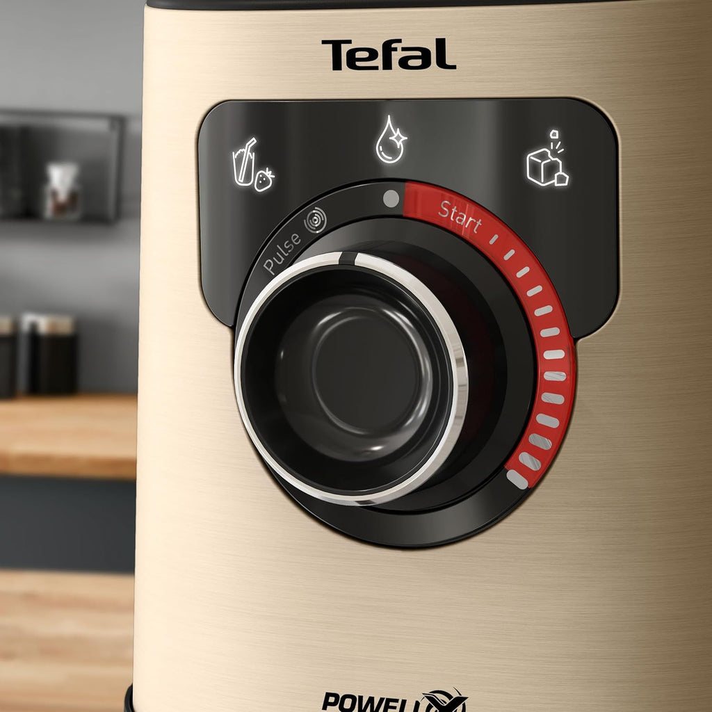 Tefal PerfectMix+ Hochgeschwindigkeits-Standmixer, Auto-Programme, Powelix-Klingentechnologie, 2L Thermo-Resistant Glaskanne, inkl. Spatel/Stampfer, Metallfarben, BL871A31