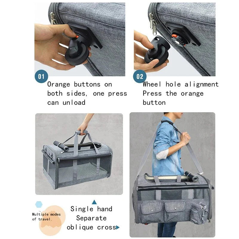 RoverRoller – Borsa per il trasporto di animali domestici su ruote