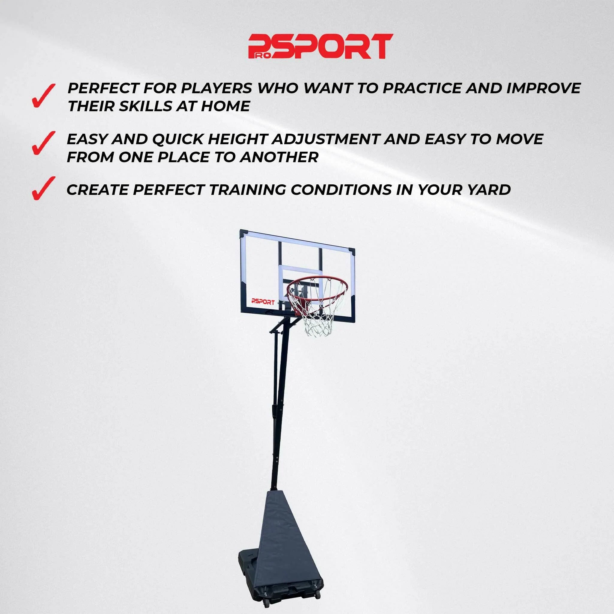 Canestro da basket ProSport Slam Dunk 2,45-3,05m
