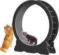 Katzenlaufrad, Laufrad für Katzen, 100cm Innendurchmesser Laufrad Katze, Super Leises Haustier Katze Laufrad Spielzeug, Holzlaufrad Laufrad Wheel Innen für Kleines Mittel Großes Katze (Holzfarbe, XL)