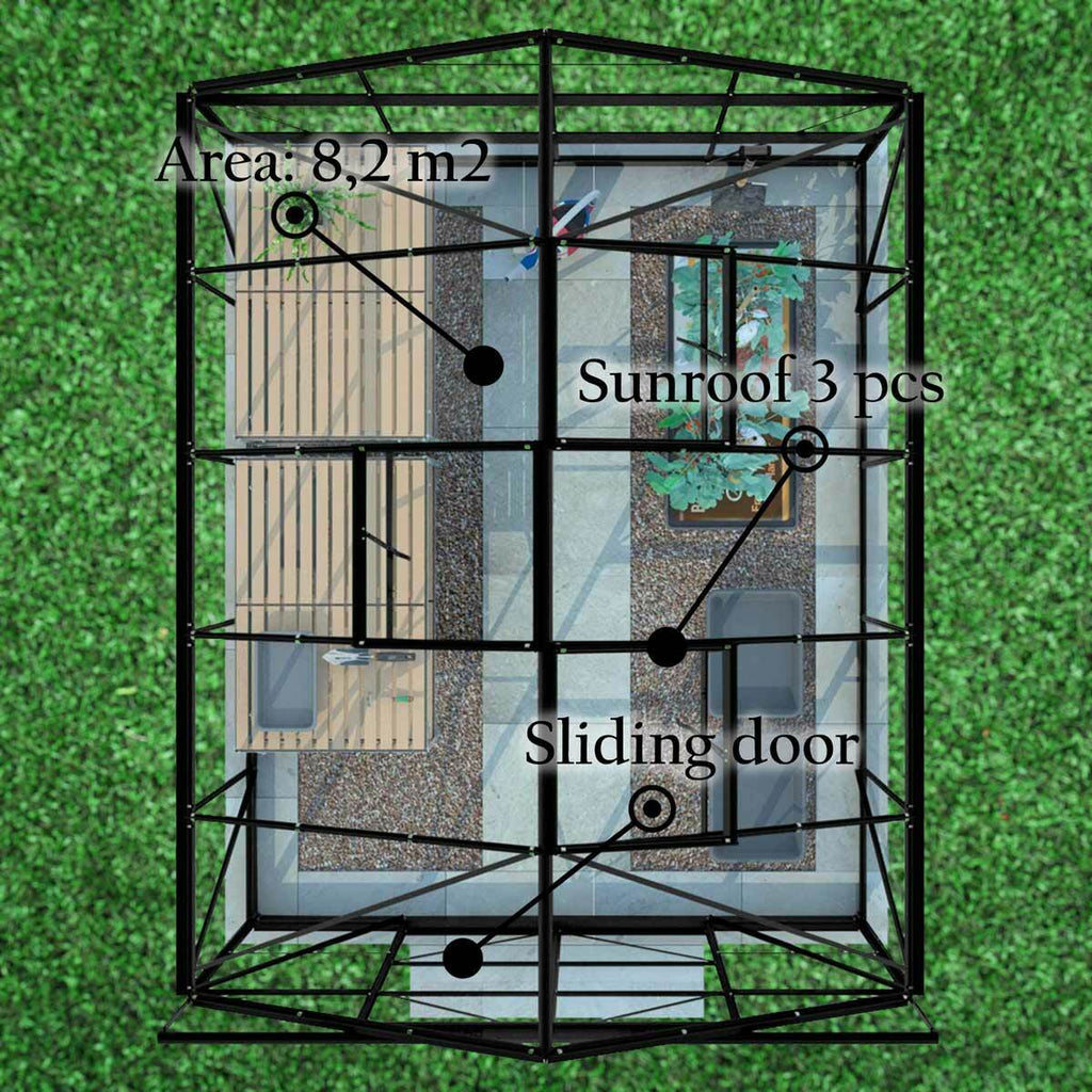 Serra Lykke 8,2m2, nera