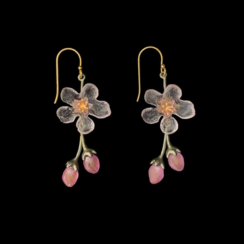 Pfirsichblüte Ohrhnger - Blumen