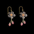 Pfirsichblüte Ohrhnger - Blumen