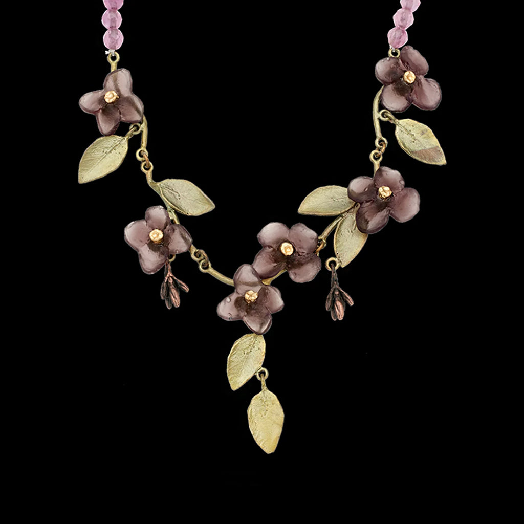 Lignum Vitae (Guaiaco) - Collana di perle di giada