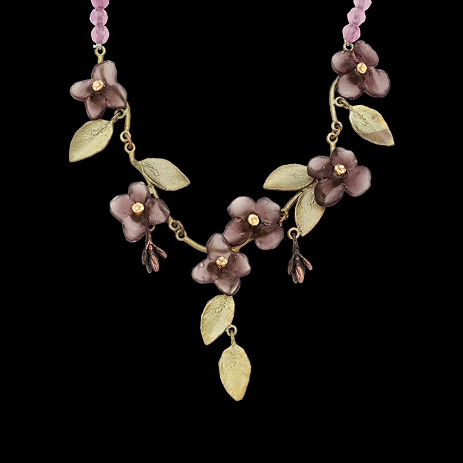 Lignum Vitae (Guaiaco) - Collana di perle di giada