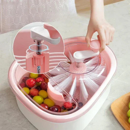 CleanBerry - Centrifuga per lavare la frutta con spazzola