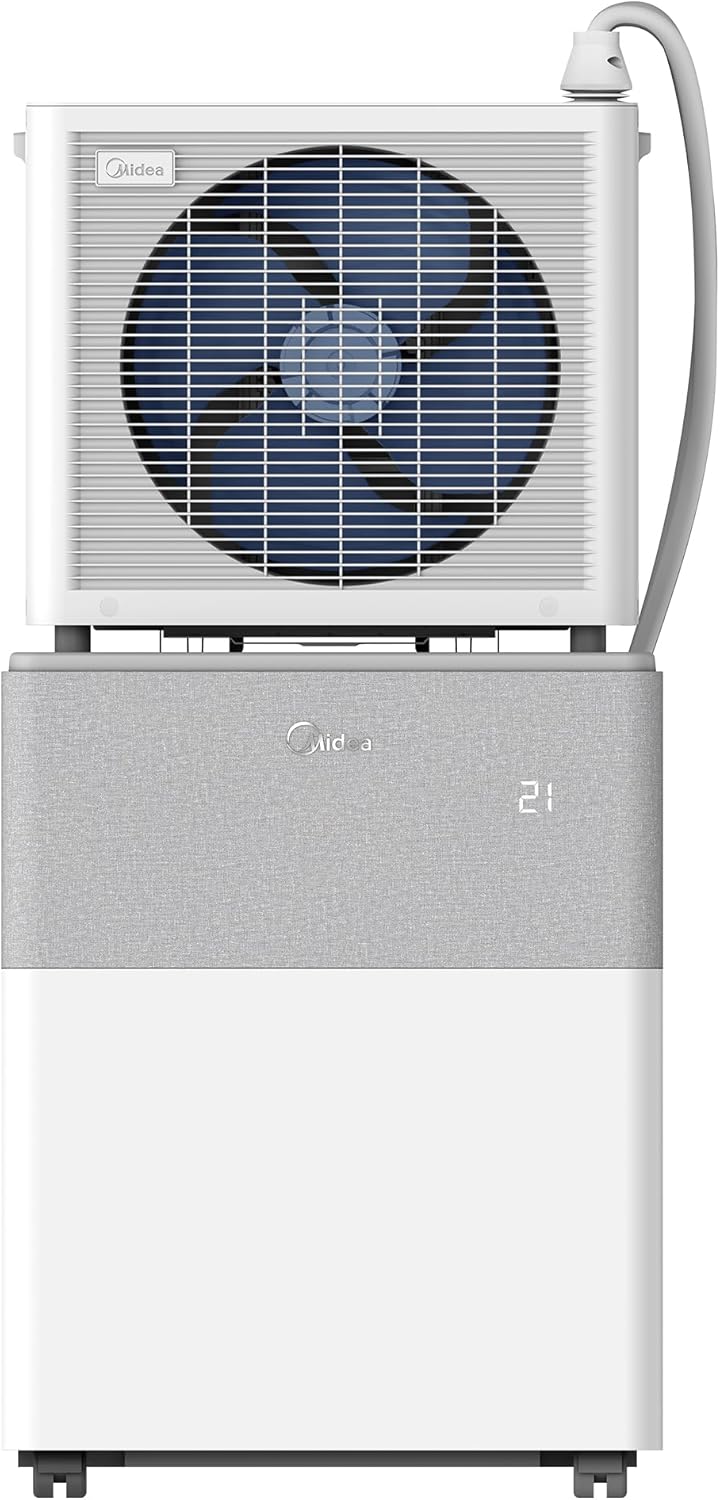 Condizionatore Midea Portasplit, pompa di calore mobile, raffreddamento A++/riscaldamento A+, 12000 BTU 3,5kW, per ambienti fino a 42 m² / 105 m³, solo 39 dB(A) in modalità silenziosa