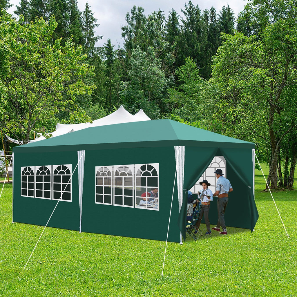 Sonnewelt Padiglione 3x6m Gazebo Impermeabile con Pareti Laterali
