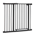 Hauck Treppenschutzgitter / Türschutzgitter Close N Stop incl. 21 cm Verlngerung, für Breiten 96 - 101 cm, ohne Bohren, Einhndiges ffnen, Beidseitig Schwenkbar, Metall, Schwarz
