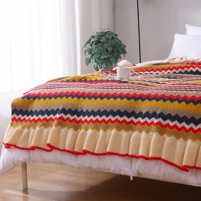 Skandinavische Strickdecke - Vielseitiger berwurf für jedes Zuhause