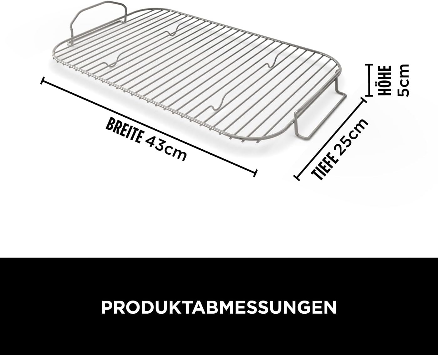 Ninja Woodfire verstellbarer Ständer und Beistelltisch, Außenofen- und Grillständer, robuster Outdoor-Kochtisch und Pizzaofenständer, Schwarz 4718J800EUUK
