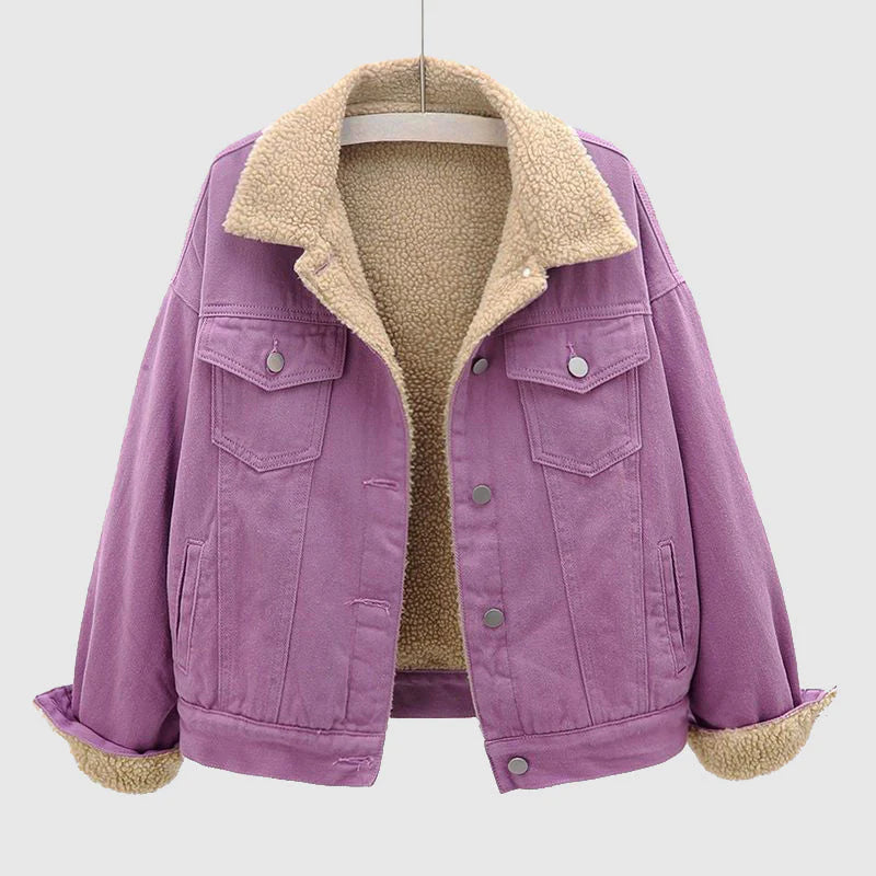 Lozenda - Velvet Denim Jacket