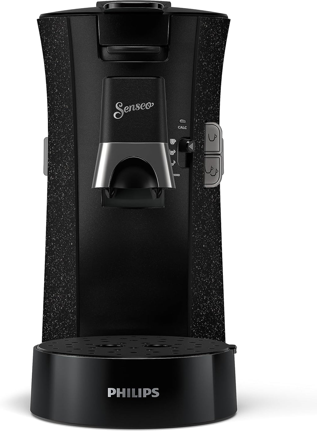 Philips Senseo Select CSA240/20 Macchina da caffè a cialde (selezione intensità Plus, funzione Memo, in plastica riciclata), Nero Eco