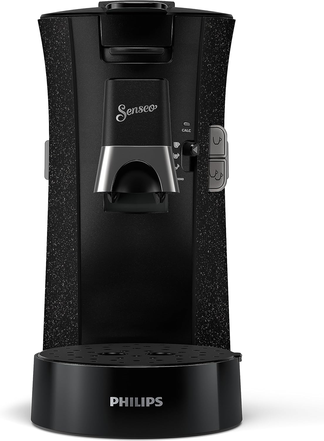 Philips Senseo Select CSA240/20 Macchina da caffè a cialde (selezione intensità Plus, funzione Memo, in plastica riciclata), Nero Eco