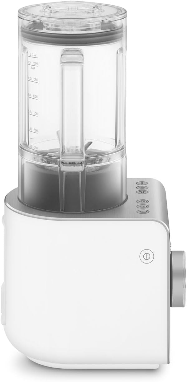 SMEG, Hochleistungsmixer BLC01BLMEU, 5 voreingestellte Programme, 9 manuelle Geschwindigkeitsstufen, Pause & Pulse-Funktion, Kunststoffgehäuse, rutschfeste Basis, 1400 W, Schwarz