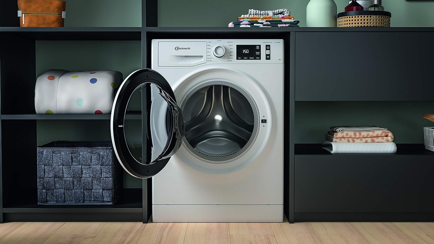 Bauknecht W Active 8A Lavatrice a carica frontale/ 8kg/ potente rimozione delle macchie/ programmi a vapore/ opzione Steam Hygiene/ classe di efficienza energetica A/ funzione Stop&Add/ motore ProSilent [Classe energetica A]