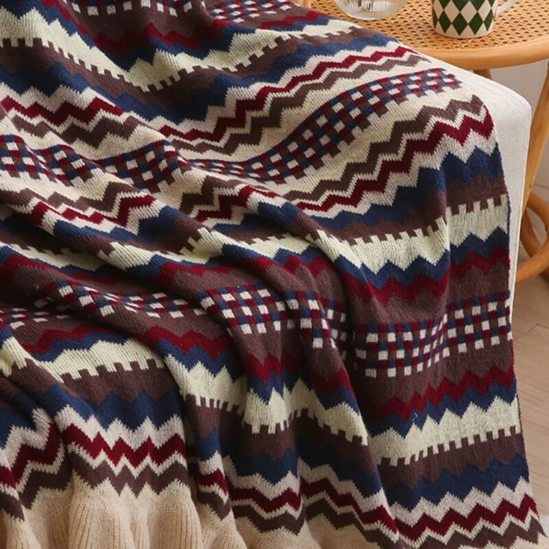 Skandinavische Strickdecke - Vielseitiger berwurf für jedes Zuhause