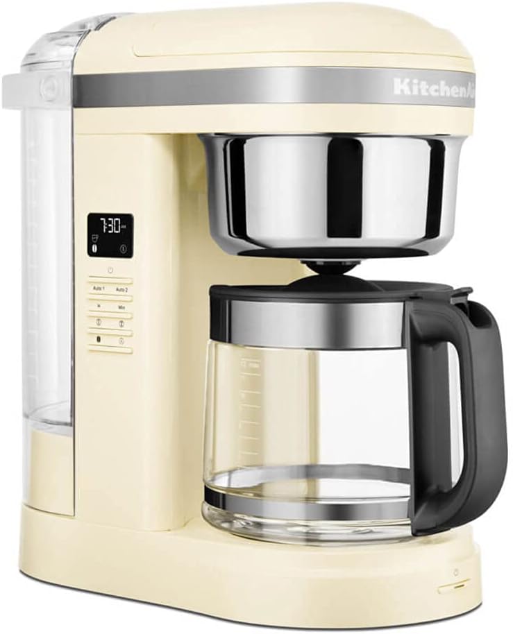 KitchenAid Drip-Kaffeemaschine mit spiralförmigem Wasserauslass 5KCM1209 (Creme)