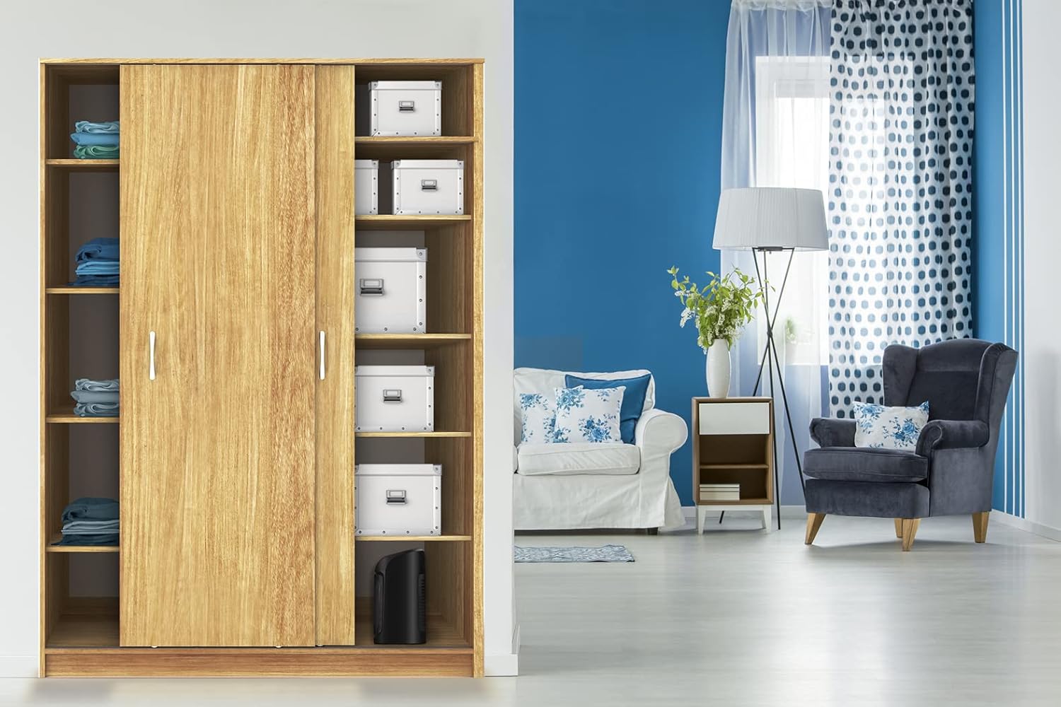 Rowenta Instant Comfort Aqua Termoventilatore, Due Livelli di Riscaldamento, Funzione Ventilatore, Consumo Energetico Regolabile, Silenzioso, Stufa Elettrica, Grigio Chiaro, SO6510F2, 1200 - 2400w