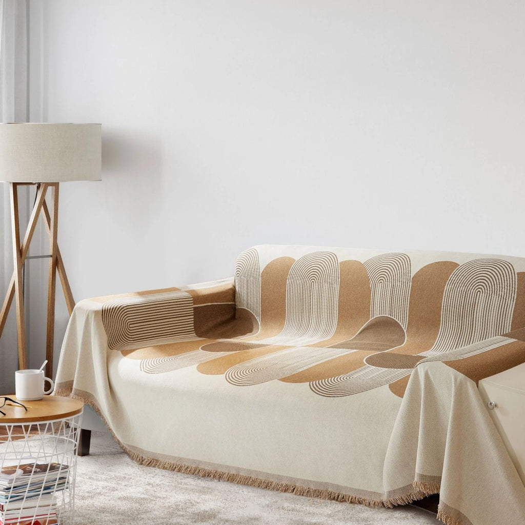 Sofabezug Swirl Braun – Moderner Schutz für Ihre Couch im eleganten Design