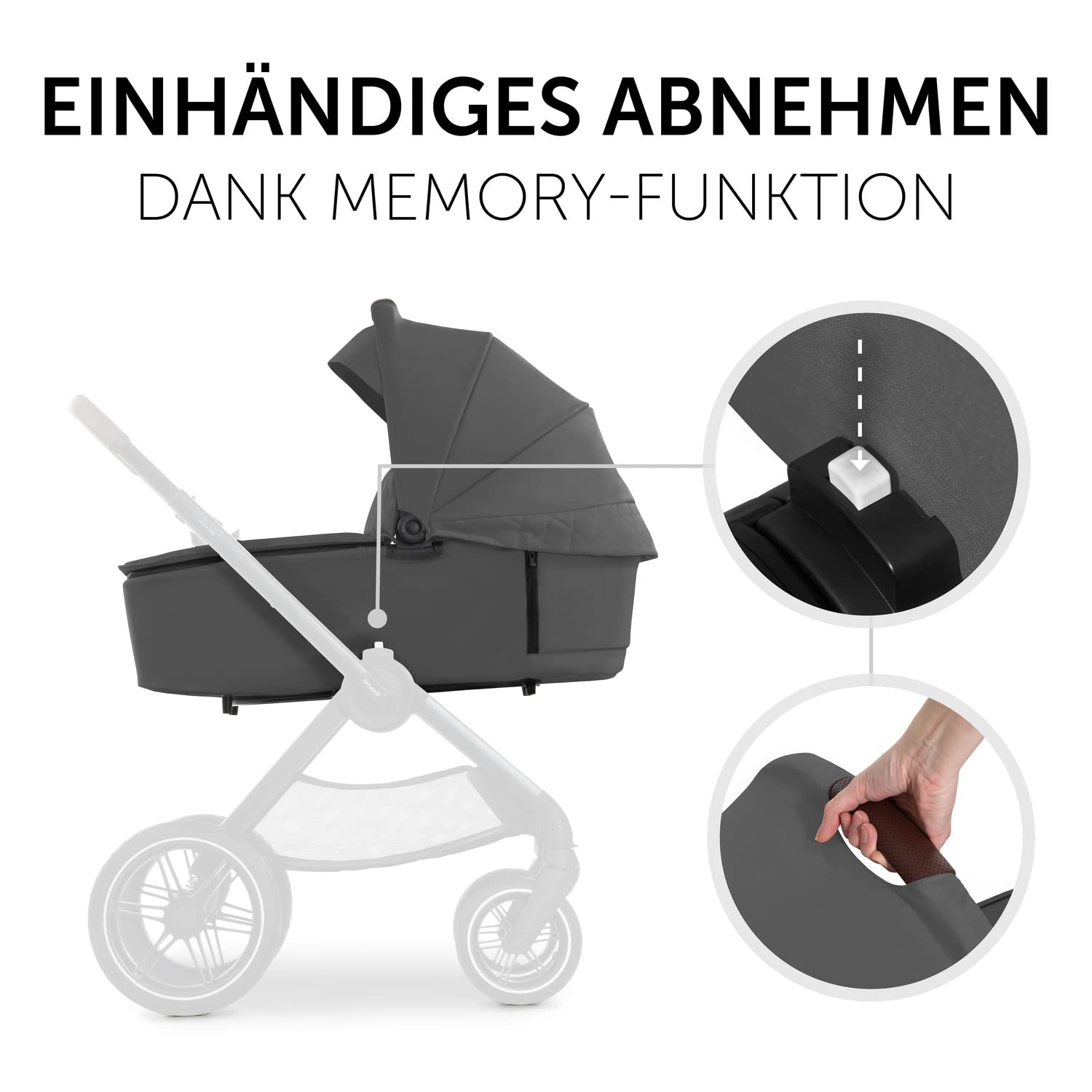 hauck Kinderwagen mit Beindecke Walk N Care ab Geburt bis 22 kg mit Liegefunktion, Becherhalter, Sitz Wendbar & Höhenverstellbar, Gummireifen, Teleskopgriff, UPF 50+, Zusammenklappbar (Dark Navy Blue9