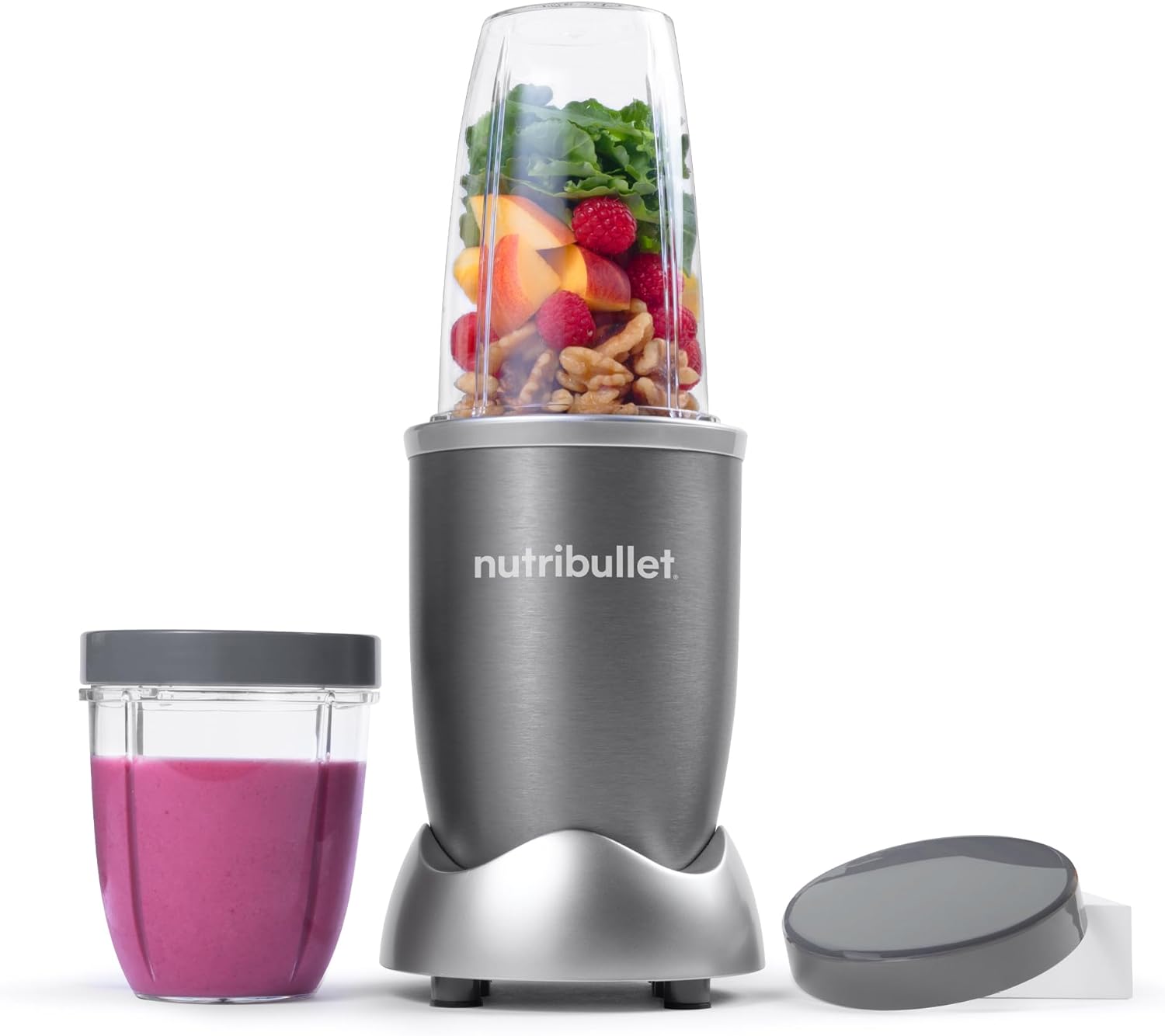 nutribullet Original, Frullatore Elettrico, Tritatutto, Frullatore per frullati, Smoothie Maker, Potenza 600 W, Facile e Veloce da Usare, Compatto, Facile da Pulire, NB603DG