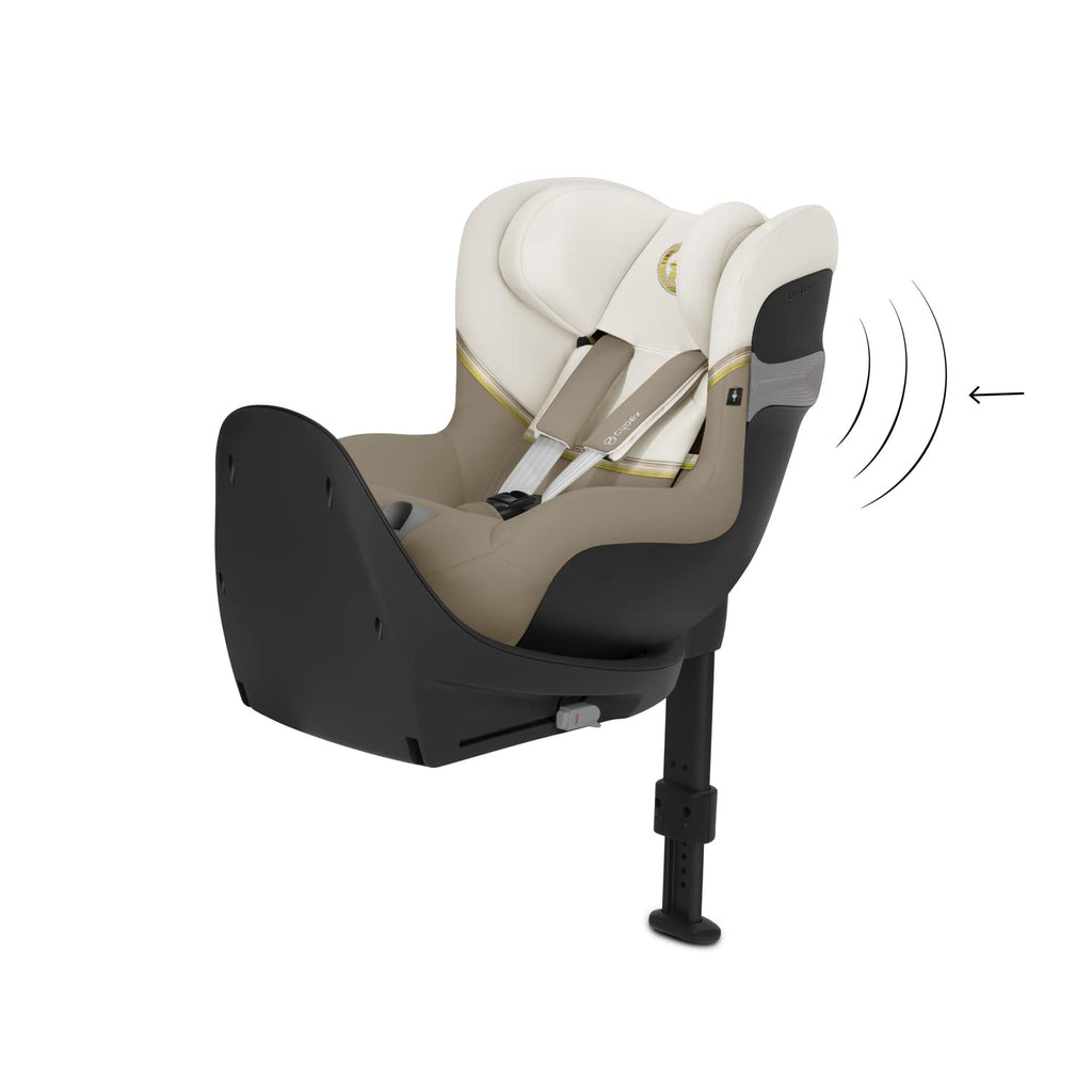 CYBEX Gold Kinder-Autositz Sirona S2 i-Size, Ab ca. 3 Monaten bis 4 Jahren, Max. 18 kg, SensorSafe kompatibel, Granite Black
