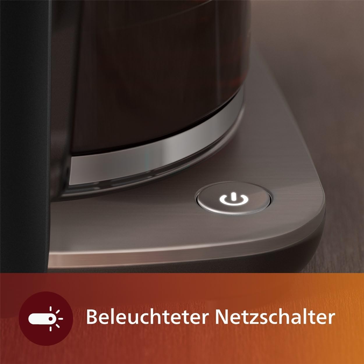 Philips Macchina da caffè con filtro All-in-1 - macinacaffè conico integrato per caffè appena macinato - doppio contenitore per chicchi, caraffa in vetro da 1,25 l, impostazione personalizzata dell'intensità (HD7900/50)