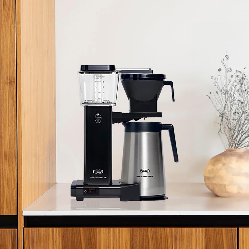 Moccamaster KBGT, Macchina da caffè con filtro e brocca termica, Macchina da caffè con filtro, Bianco sporco, 1.25L