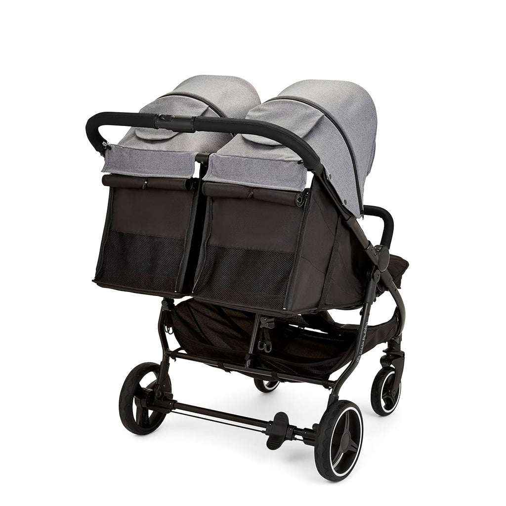 Venus Max Doppel kinderwagen - adatto dalla nascita fino a 15 kg (circa 3 anni), passeggino doppio compatto, leggero, pieghevole, inclusi parapioggia e coprigambe (Biscuit)