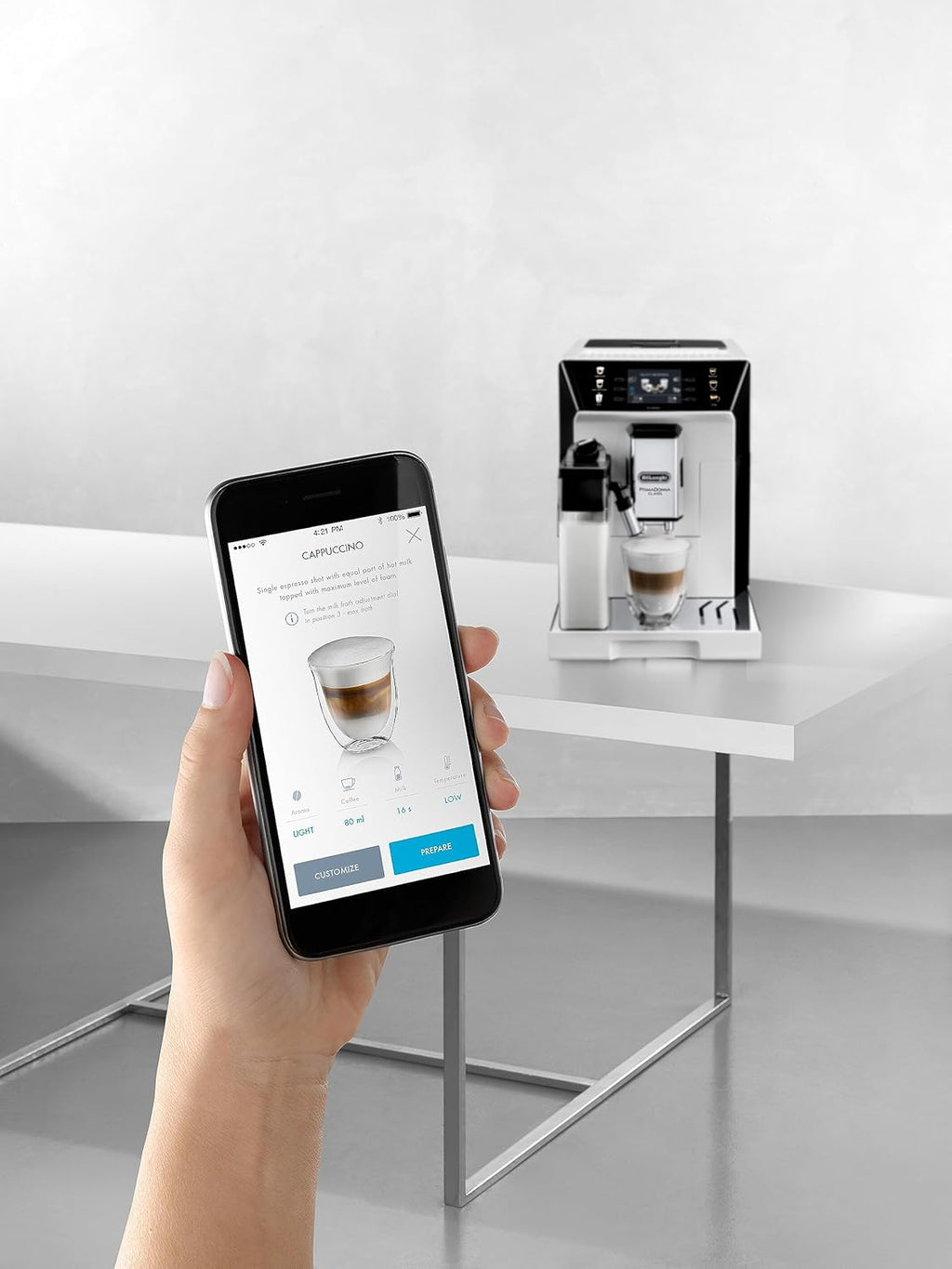 De'Longhi Eletta Evo ECAM 46.860.B Macchina automatica per caffè con sistema LatteCrema per il latte, cappuccino ed espresso con un solo tocco, display LCD e pulsanti a sfioramento, colore nero