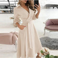 Elena - Midikleid mit V-Ausschnitt
