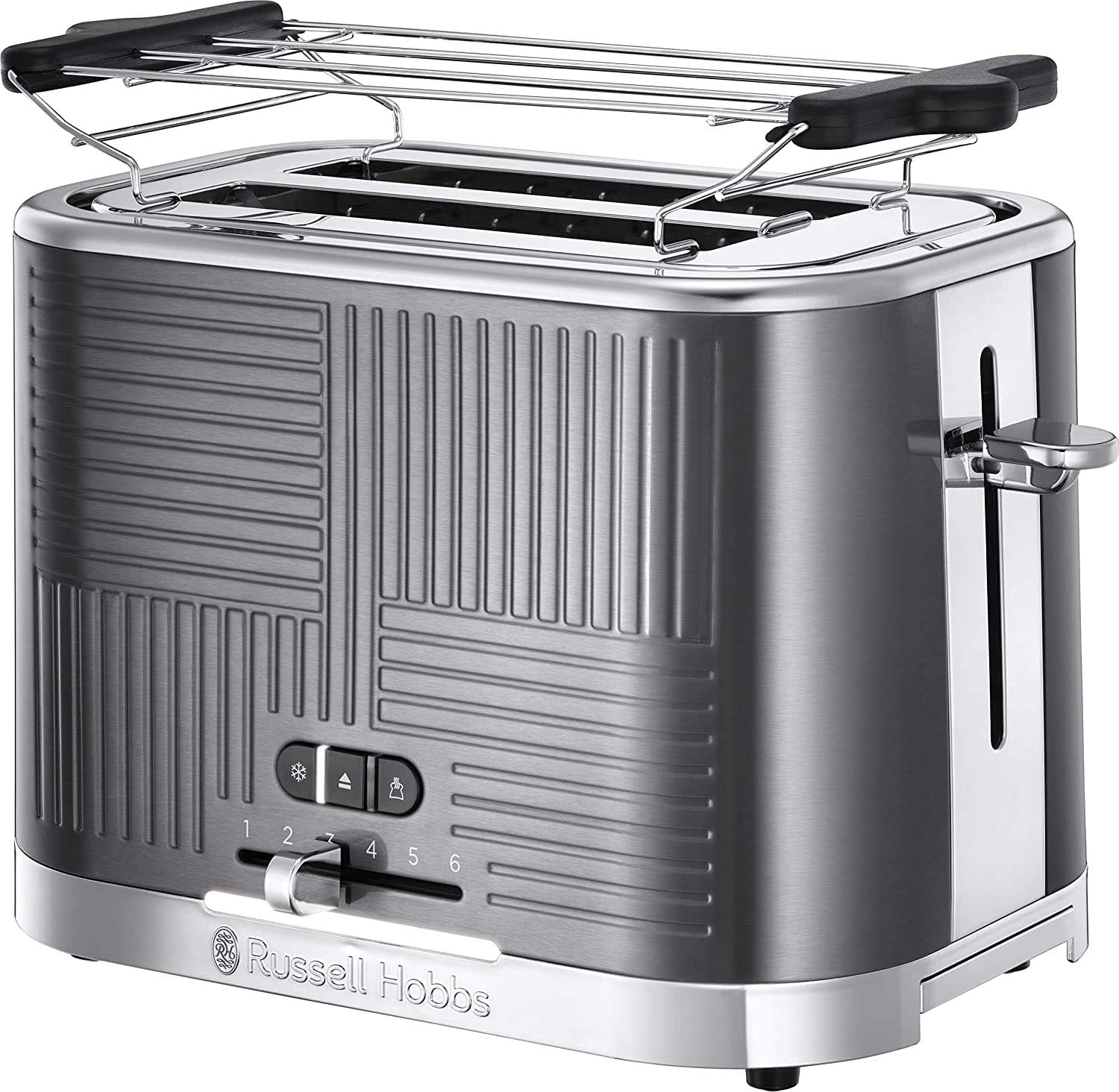 Russell Hobbs GeoSteel Set Colazione: Tostapane, Bollitore e Macchina per il Caffè