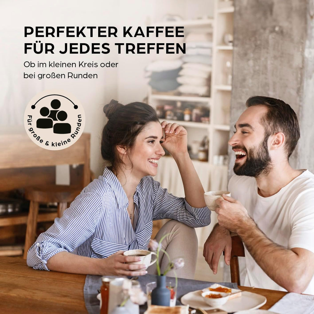Barista Kaffeemaschine mit Mahlwerk | Filterkaffeemaschine mit Glaskanne | 900W Filtermaschine mit Touchdisplay & Timerfunktion für bis zu 10 Tassen | 1,25 Liter Kaffeekanne | Für Bohnen & Pulver