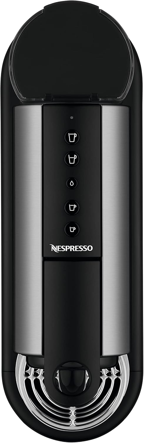 Nespresso De'Longhi EN267.BAE Citiz Macchina da Caffè con Montalatte, Funzione di Risparmio Energetico, 1710W, 1 Litro, 37.2 x 21.8 x 27.7 cm, Nero