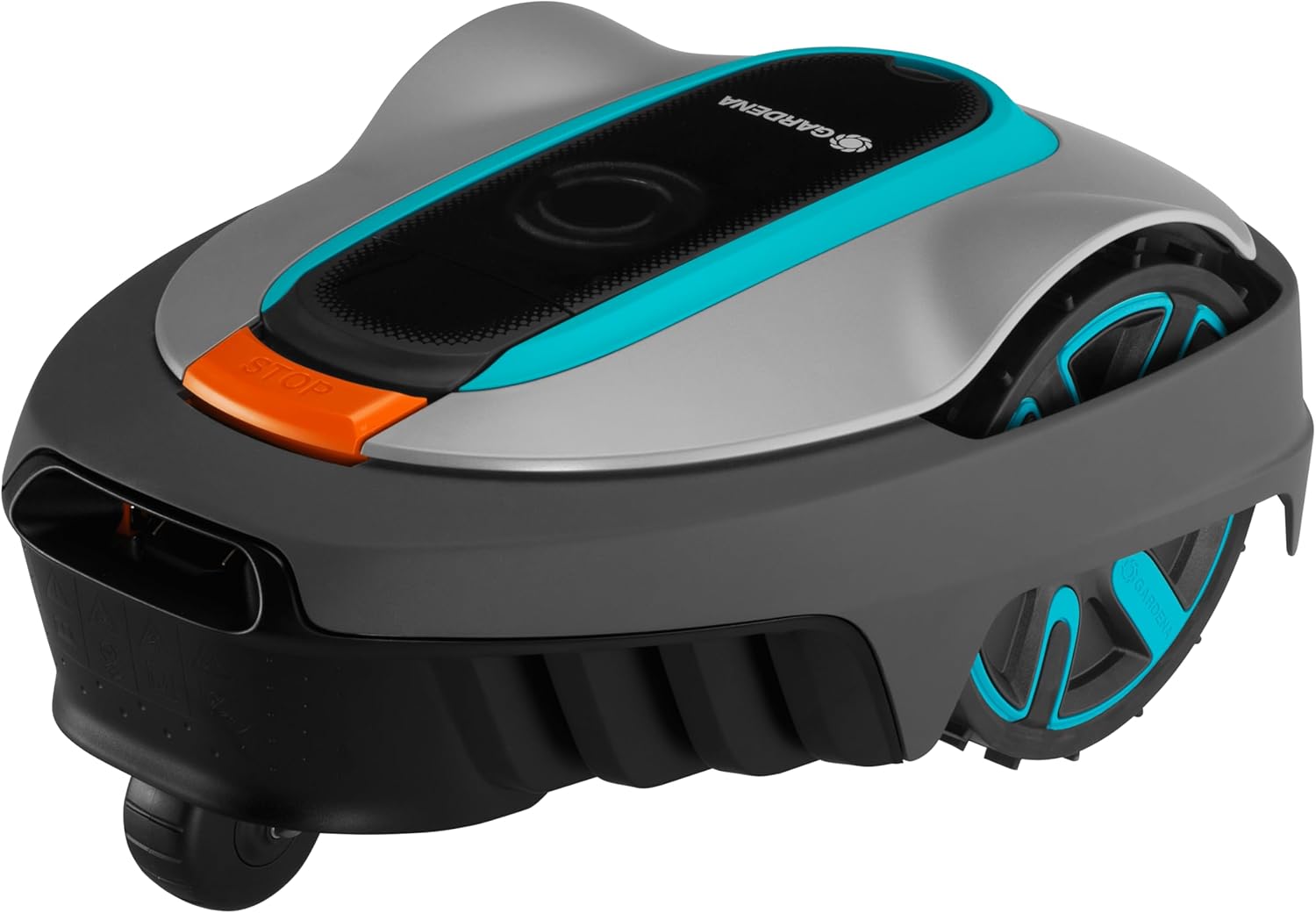 Gardena Rasaerba robotizzato SILENO minimo 500 m: tosaerba intelligente con connettività ottimale, programmabile con l'app Gardena Bluetooth, versione DE (15202-20)