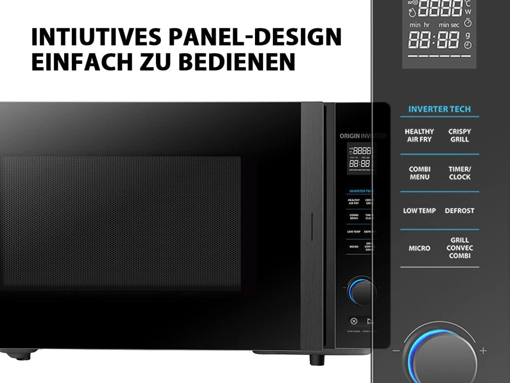 Toshiba MV-AM20T(BK) Microonde/Microonde Solo/ 20 L/ 800 W/ 5 Livelli di Potenza/ 12 Programmi Automatici/Interno in Smalto/Facile da Pulire/Funzione Scongelamento/Piatto Girevole in Vetro (24,5 cm)/Nero