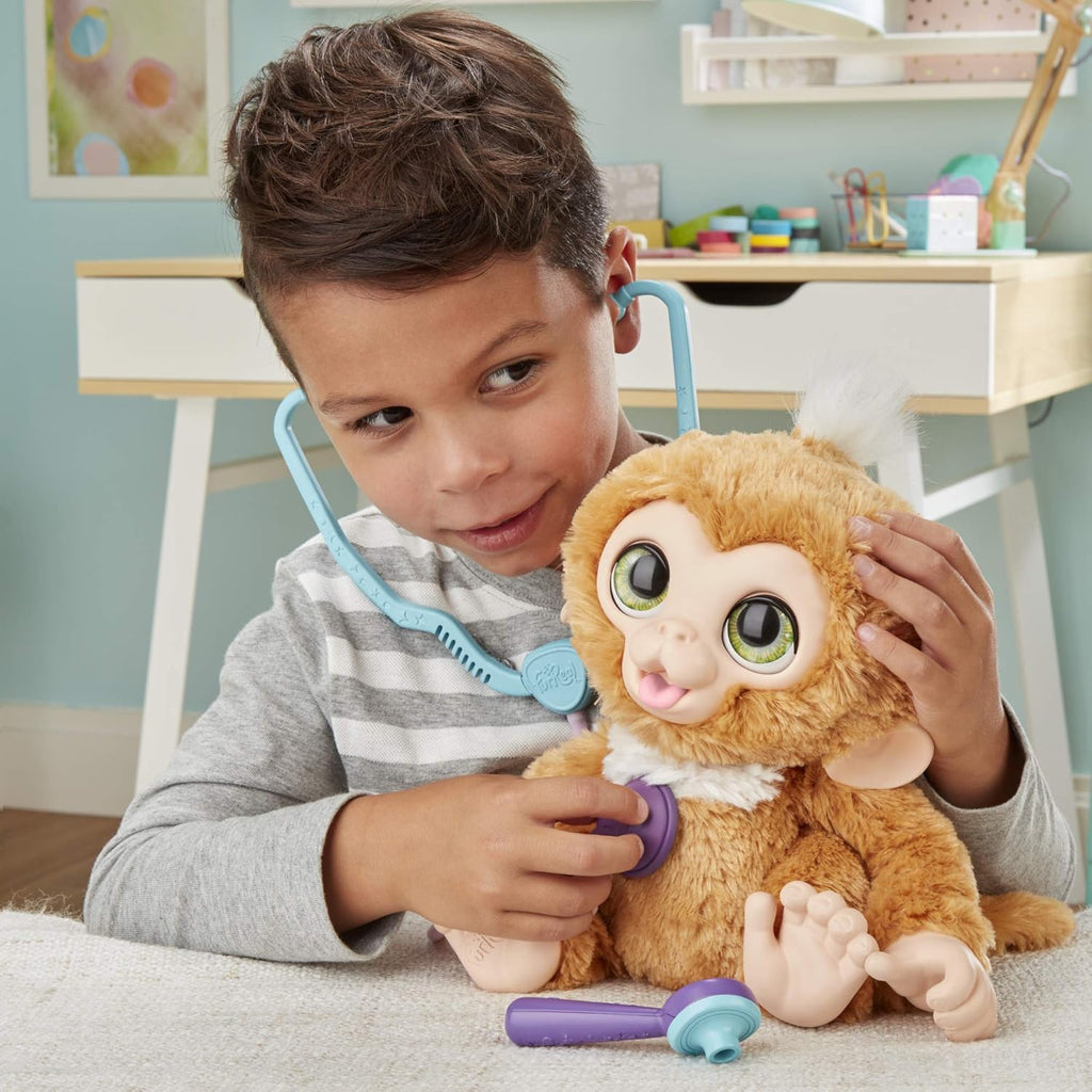 Hasbro FurReal E0367EU4 - Zandi il Piccolo Paziente, peluche interattivo