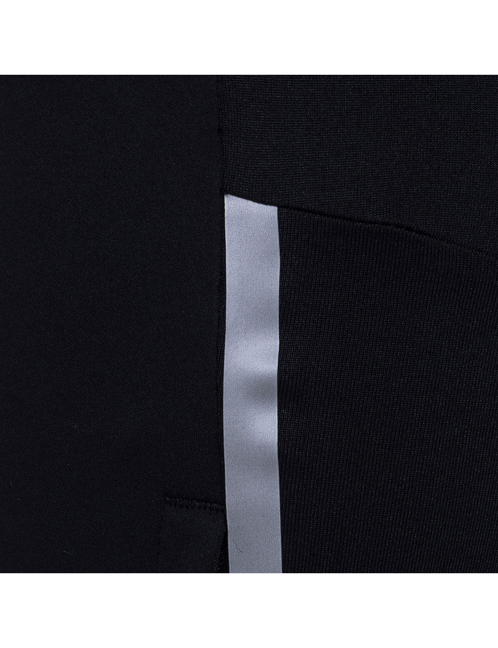 Herren Winter Thermo Laufhose Lang Pro Team Schwarz-Silber Setprodukt