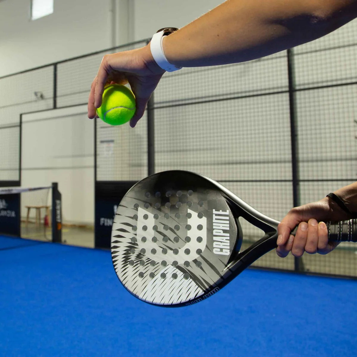 Set Core Padel Graphite, 2 racchette + palline