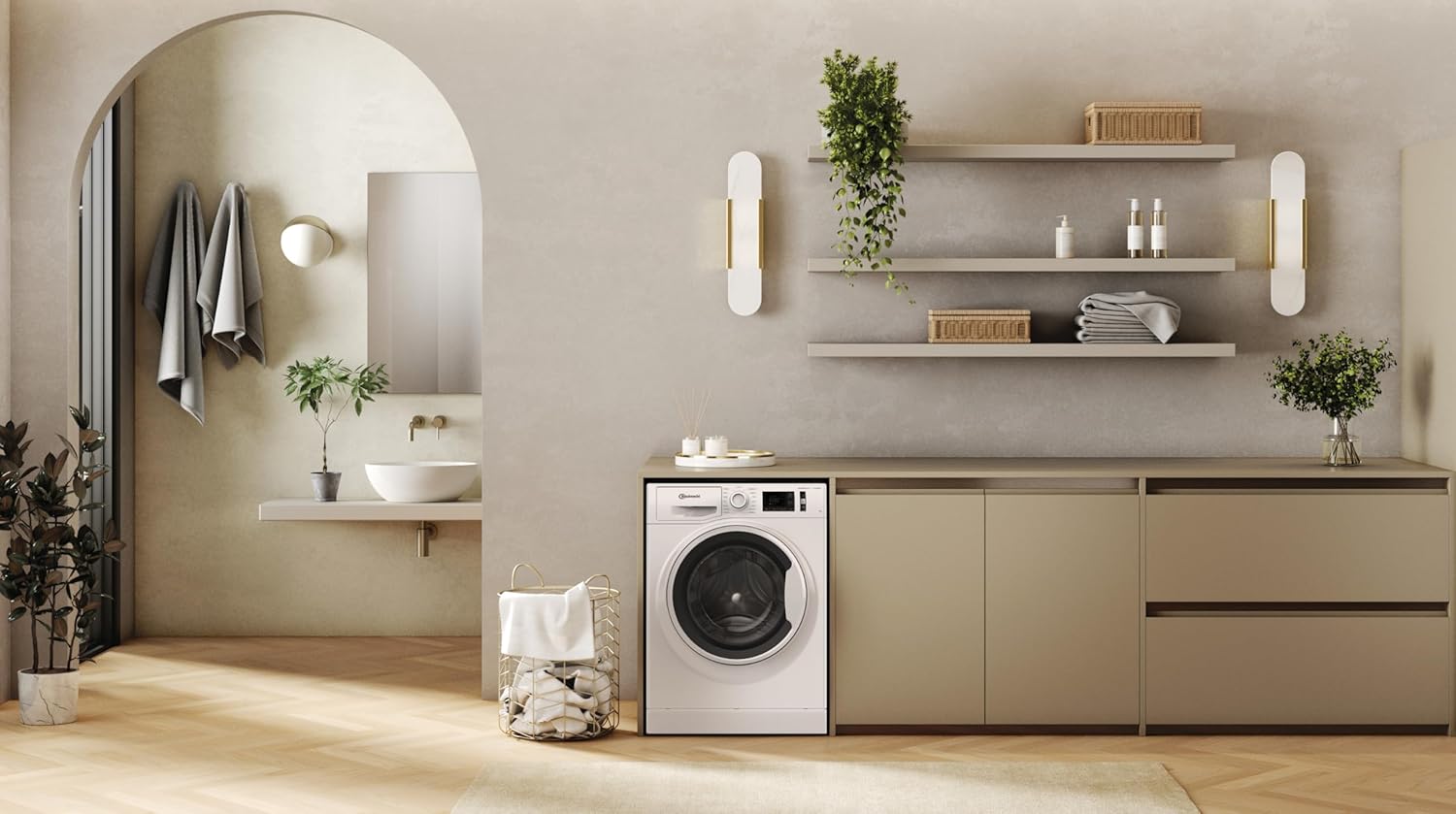 Bauknecht W Active 8A Lavatrice a carica frontale/ 8kg/ potente rimozione delle macchie/ programmi a vapore/ opzione Steam Hygiene/ classe di efficienza energetica A/ funzione Stop&Add/ motore ProSilent [Classe energetica A]