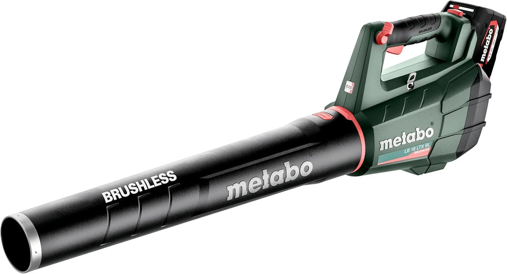 metabo Soffiatore a batteria LB 18 LTX BL – 601607850 – 18 V – Soffiatore a batteria silenzioso con motore potente e forza di soffiaggio costante – Senza batteria e caricabatteria, Verde